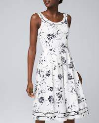 Painting using one stroke technique. Petite Floral Print Fit And Flare Dress White House Black Market