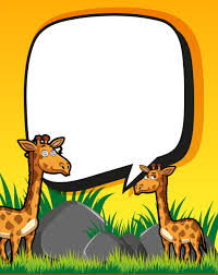 These animals literally stand out among other animals over africa's plains. Border Template With Giraffes In Field 413303 Vector Art At Vecteezy