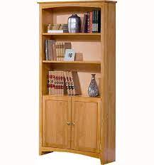 Solid american alder and red birch wood panels ensure beauty, strength and durability that last a lifetime. Alder Shaker Bookcase With Doors Beautifully Finished