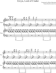 Start by memorizing the notes: Download Gwyn Lord Of Cinder Sheet Music Download Free In Pdf Tokyo Ghoul Unravel Violin Sheet Music Easy Full Size Png Image Pngkit