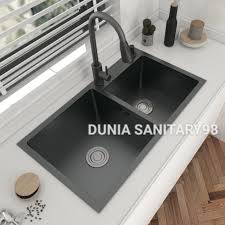 Promo Paket Kitchen Sink 8245 Black Inobe Stainless Sus 304 Bak Cuci Piring Full Hitam Lazada Indonesia