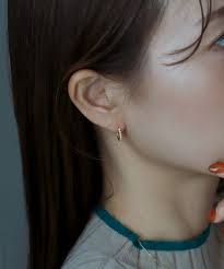 6粒ダイヤミルフープピアス（ピアス（両耳用））｜SIENA ROSE（シエナロゼ）