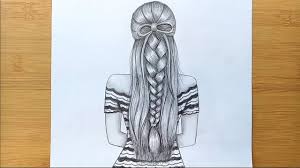 29,000+ vectors, stock photos & psd files. How To Draw A Girl With Beautiful Hairstyle Back Said Drawing Step By Step Youtube