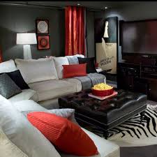 Upstairs Game Room Color Scheme It D Go Well With My Black And White Marilyn Photos Living Room Red Black Living Room Interior Design Living Room