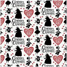 Black Alice In Wonderland Fabric Alice In Wonderland Fleece Fabric By The Yard Disney Fabric Fabric Yardage Alice In Wonderland