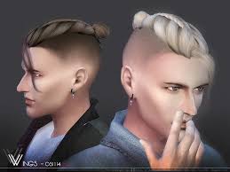 Male eyebrows 05 by ajoecustom at tsr. The Sims Resource Wings Os1114 Hair Sims 4 Hairs