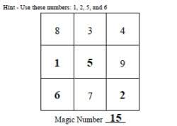 3×3 square puzzle, let's continue the challenge with this 3×3 square. Free Magic Squares Worksheets Edhelper Com
