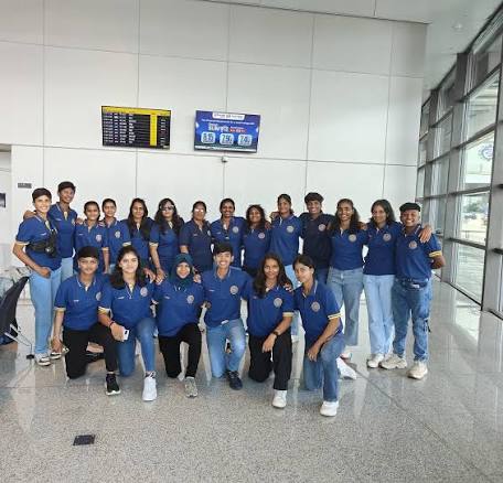 Hyderabad U19 Women's Team leaving for BCCI Women's U19 T20 Trophy at  Rajkot. #HCA #Hyderabad