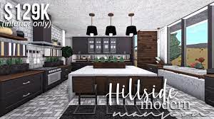 Bloxburg living room ideas 1k. Hillside Modern Mansion Part2 Interior Roblox Bloxburg Gamingwithv Youtube