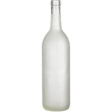 Download 750 Ml Clear Frosted Bordeaux Wine Bottles Cork 12 Cs