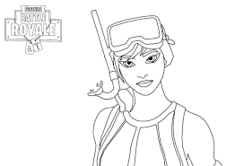 These spring coloring pages are sure to get the kids in the mood for warmer weather. Girl Character Of Fortnite Battle Royale Coloring Page Free Printable Coloring Pages For Kids