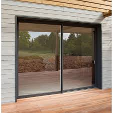 Baie Vitree Aluminium Gris Brico Premium H 215 X L 180 Cm Baie Vitree Baie Vitree Coulissante Baie Coulissante