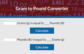 Convert Grams To Pounds Lovetoknow