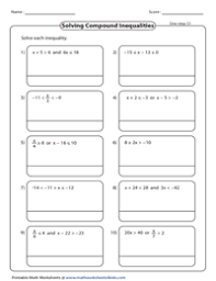 This pin was discovered by sheena stropki. Compound Inequalities Worksheets