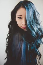 Image Via We Heart It Asia Asian Beautiful Black Blue Bluehair Cute Fashion Girl Hair Kfashion Photography Pr Pricheski Idei Dlya Volos Sinie Volosy