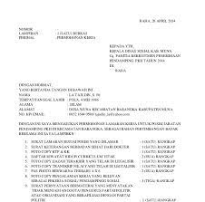 Bisa kepada pimpinan perusahaan, kepala dinas tempat anda kepala dinas perdagangan, perindustrian. Contoh Surat Lamaran Pekerjaan Dinas Sosial Contoh Surat
