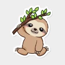 Kawaii Baby Sloth Cute Baby Sloths Sloth Cartoon Baby Sloth