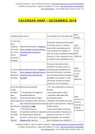 Calendar Anaf 12 2018