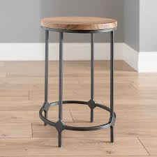 Round dark brown mango wood coffee table. Henley Iron And Mango Wood Side Table Kirklands