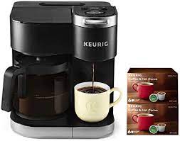 Valid exclusively online at keurig.ca. Amazon Com Keurig K Duo Coffee Maker Single Serve And 12 Cup Carafe Drip Coffee Brewer Compatible With K Cup Pods And Ground Coffee Black With 12 K Cups Kitchen Dining