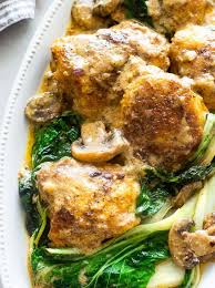 Smothered Chicken With Baby Bok Choy Recipe In 2020 Smothered Chicken Bok Choy Recipes Recipes