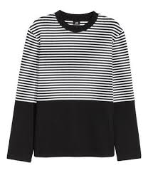 Black And White Striped Sweater Mens Jacquard Knit Sweater Black White Striped Men H M Us Black Knit Sweater Clothes Sweaters