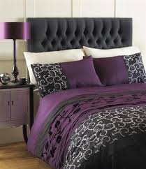 Black And Grey Bedding Sets Aubergine Plum Black Grey Double Duvet Quilt Cover Bed Set Purple Bedrooms Bedroom Set Bedding Sets