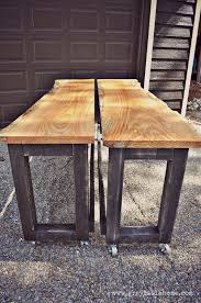 Diy Live Edge Oak Pub Tables Gray Table Home Bar Table Diy Bar Table Behind Couch Bar Table