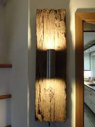 design wandlampe wandstrahler wandleuchte 73cm aus historischem holz gefertigt wandlampe wandstrahler wandleuchte