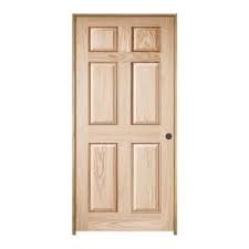 Jeld Wen Woodgrain 6 Panel Unfinished Oak Prehung Interior Door 658513 At The Home Depot Mobile Prehung Interior Doors Oak Interior Doors Doors Interior