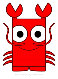 This image is protected by copyright law and can not be legally used without. How To Draw A Lobster Clipart From Circles And Rectangles