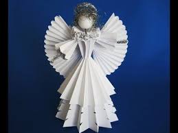 Diy 3d Engel Aus Papier Angel Of Paper Youtube Christmas Angels Angel Crafts Paper Angel