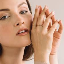 Buy julia rings Hot Sale The Julia Engagement Ring 14K Rose Gold 2D Halo w  Under