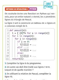 En mathématiques, le triangle de pascal est une présentation des coefficients binomiaux dans un triangle. Le Bloc Notes En Vrac D Un Prof Tim Python Triangle De Pascal