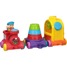 They're bright, and happy, and remind you of happy children. Little Tikes 3 In 1 Sort Stack Train Walmart Com Walmart Com
