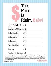 ▼play online with any video chat service host your game anywhere. The Price Is Right Baby Shower Game Blue