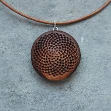 Proteaceae Cones And Seed Pods Nature Necklace Mandala Jewelry Pendant
