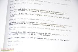 We did not find results for: The Social Network Academy Consideration Script Original Prod Material