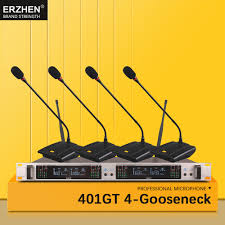 Having a conference room microphone that is able to precisely pick up the voice of the speaker and ignore all other noise will greatly contribute to the intelligibility in the a carefully selected conference room microphone system increases intelligibility and makes meetings more relaxed and less tiresome. Best Conference Room Wireless Microphone On The Desktop 401gt Professional 4 Channel Uhf Dynamic 4 Gooseneck Mic Table Speaker Microphones Aliexpress