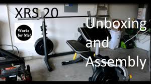 gold s gym xrs 20 weight bench unboxing