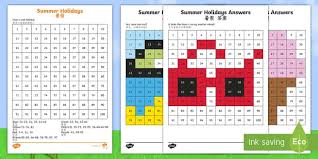 100 summer vacation words answer key recognizing the exaggeration ways to get this book 100 summer vacation words answer key is additionally useful. Summer Holidays Colour By Number 100s Chart Worksheet Worksheets