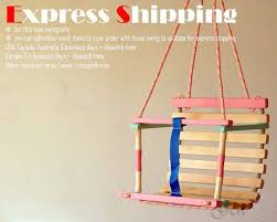 gepersonaliseerde houten handgemaakte schommel baby schommel etsy baby swings baby toddler toys wooden swings