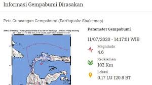 Gempa 5,5 sr hari ini 15 juli 2020 di kepulauan selayar sulawesi selatan, guncangannya terasa sampai denpasar #gempahariini #infobmkg. Gempa Bumi Hari Ini Sabtu 11 Juli 2020 Ini Lokasi Dan Kekuatannya Data Bmkg Tribun Manado