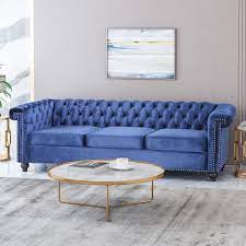 Select from premium sofa of the highest quality. Parkhurst Tufted Chesterfield Velvet 3 Seat Sofa By Christopher Knight Home On Sale Overstock 29919613