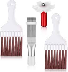 The aluminum fins are made of delicate thin gauge. Amazon Com 4 Pieces Air Conditioner Condenser Fin Cleaning Brush Coil Condenser Brush Ac Fin Comb Stainless Steel Air Refrigerator Fin Cleaner Whisk Brush 3 Styles Home Kitchen