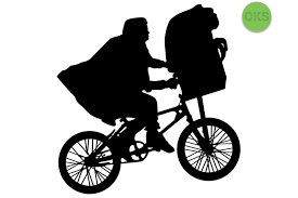 Et Flying Bike Svg Bicycle Svg Files Vector Clipart Cricut Downlo By Crafteroks Thehungryjpeg Com
