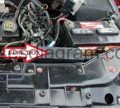 The fuse panel is located below and to the left of the steering wheel by the the power distribution box is located in the engine compartment. Fuse Box Ford Taurus
