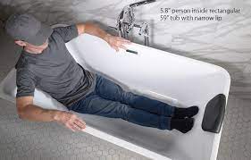 The claw feet are a fancy and interesting addition to the right bathroom. Sansiro Sandava 59 Freestanding Modern Soaker Bathtub Drain