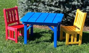 Childrens Outdoor Furniture For Your Kids Growth Topsdecor Com In 2020 Kids Outdoor Chairs Kids Table And Chairs Poly Outdoor Furniture