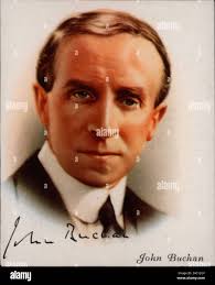 John Buchan, lst Baron Tweedsmuir (1875-1940), British author and statesman  born in Perth, Scotland. Governor-general of Canada 1935. Novels include  "The Thirty-Nine Steps" (1915) and "Greenmantle" (1916). From a series of  cards of "Famous British ...